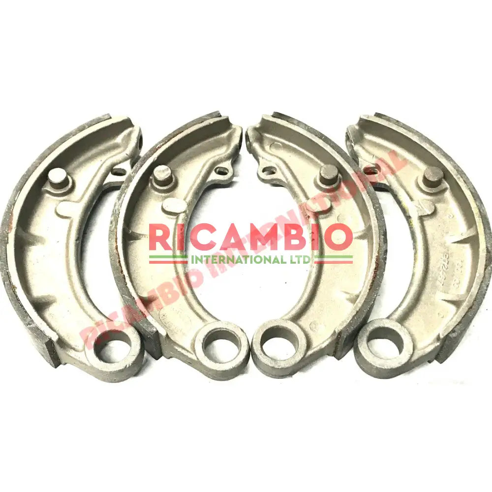 Set Aluminium Front Brake Shoes (4) - Fiat 600 Series 1 - Brake Parts and Components