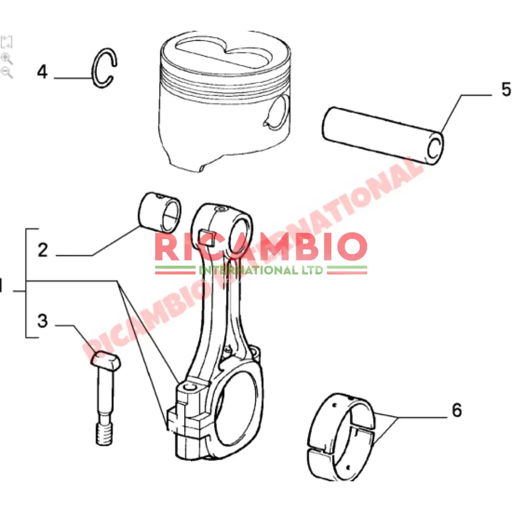 Set Big End Bearings (0.508) - Fiat Tipo,Tempra,Croma Lancia Thema - Mechanical and Engine Parts