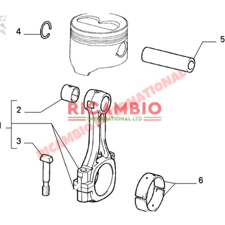 Set Big End Bearings (0.508) - Fiat Tipo,Tempra,Croma Lancia Thema - Mechanical and Engine Parts