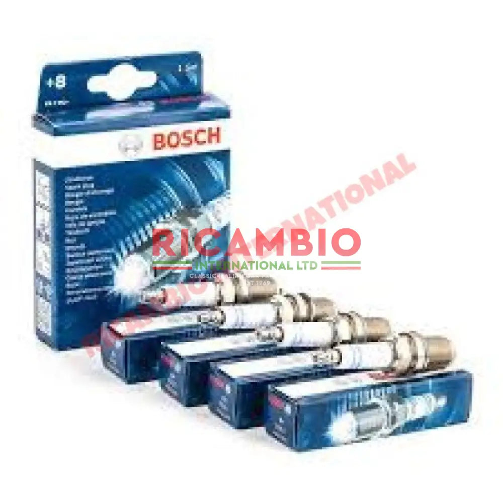 Set BOSCH Spark Plug (x4) - Classic Panda Fiat Punto Cinquecento,Uno - Ignition & Electronic Parts