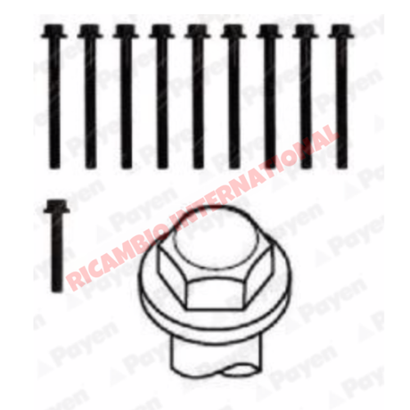 Set Head Bolts - Fiat 850 900 127 Classic Fiat Panda A112 - Engine and Mechanical Parts