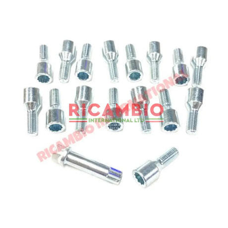 Set of 16 Wheel Bolts - Classic Fiat 500 126 - Screws - Studs - Bolts & Nuts