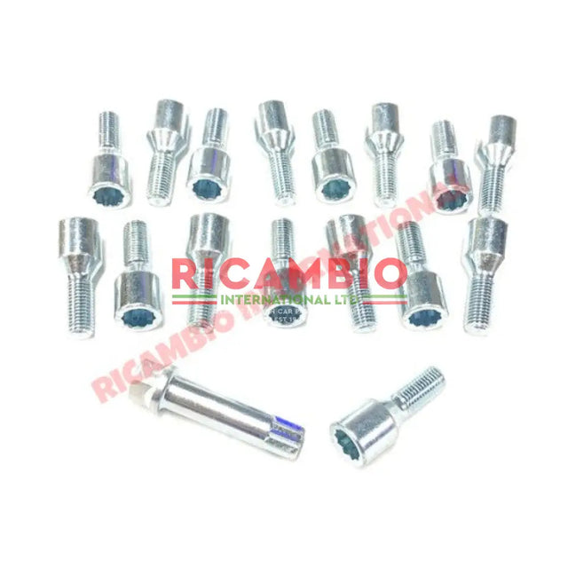 Set of 16 Wheel Bolts - Classic Fiat 500 126 - Screws - Studs - Bolts & Nuts