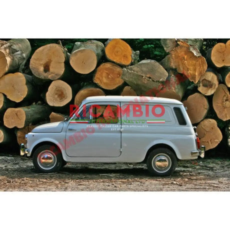 Set of 4 Chrome Hub Cap (12 Inch) - Classic Fiat 500 Autobianchi - Exterior Trim