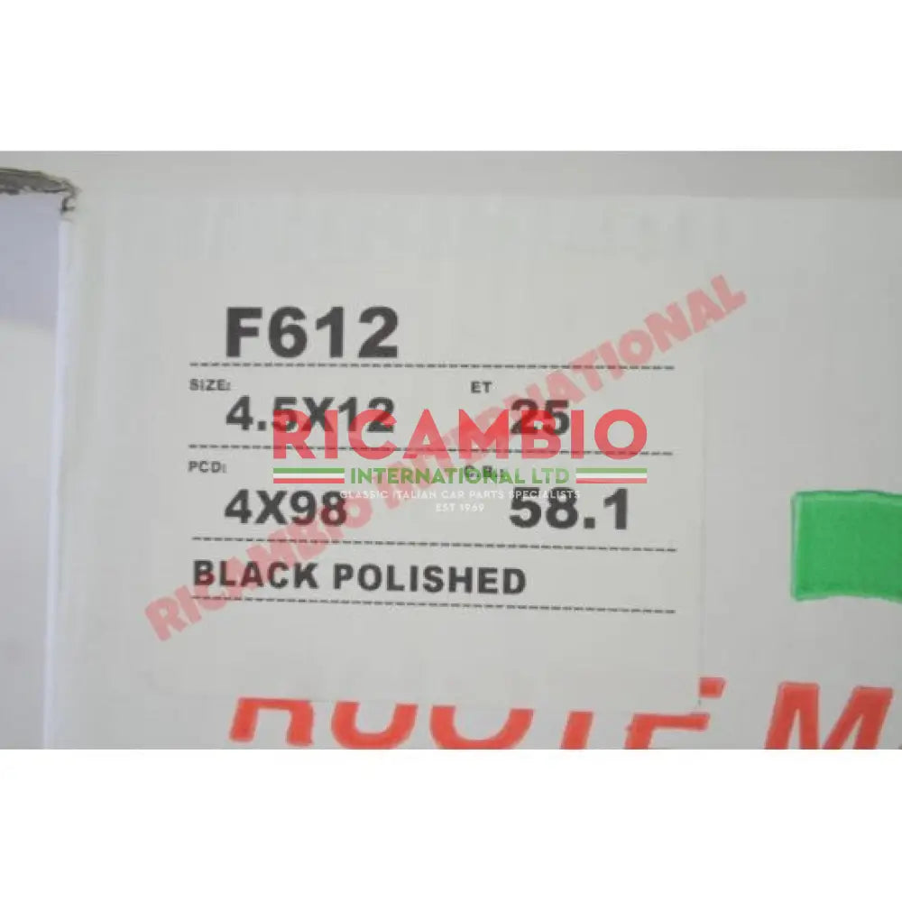 Set of Alloy Wheels (98PCD) - Classic Fiat 500 126 - Modifications