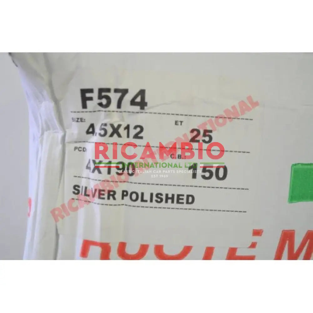 Set of Alloy Wheels (Mille Miglia) - Classic Fiat 500 126 - Wheels - Tyres & Tubes