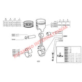 Set of Big End Con Rod Shells ( + /- 0.25mm Size) - Fiat 126 - Mechanical & Engine Parts