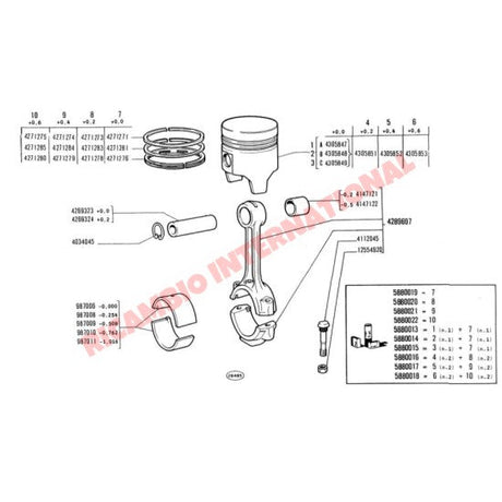 Set of Big End Con Rod Shells (STD Size) - Fiat 126 - Mechanical & Engine Parts