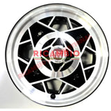 Set of BLACK Alloy Wheels (Mille Miglia) - Classic Fiat 500 126 - Wheels - Tyres & Tubes