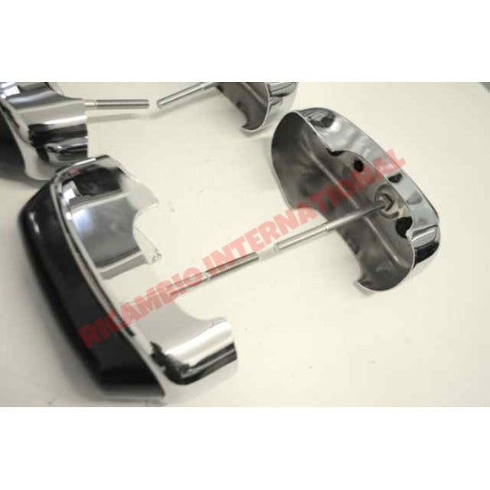 Set of Chrome Bumper Overiders - Classic Fiat 500 - Classic Fiat 500 Parts & Spares
