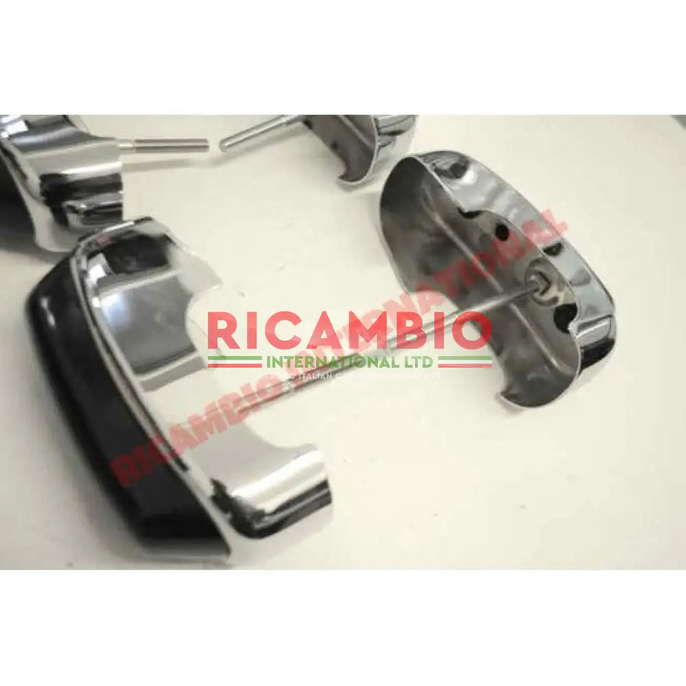 Set of Chrome Bumper Overiders - Classic Fiat 500 - Classic Fiat 500 Parts & Spares