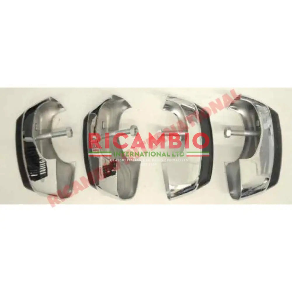 Set of Chrome Bumper Knudge Bars - Fiat 850 - Body Parts and Panels