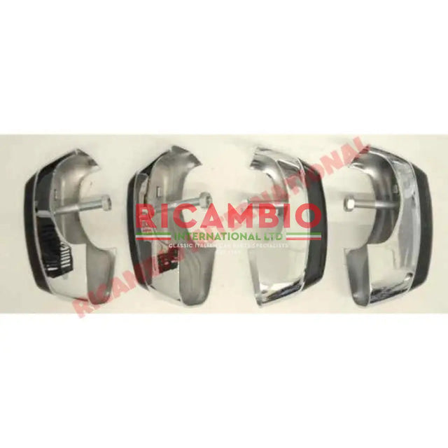 Set of Chrome Bumper Knudge Bars - Fiat 850 - Body Parts and Panels