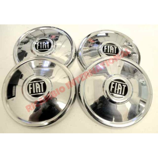 Set of Chrome Hub Caps - Fiat 130 - Exterior Trim