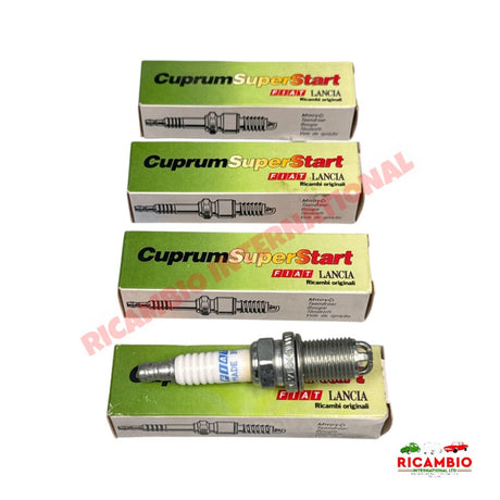 Set of Genuine Fiat Spark Plug (x4) - Fiat Punto MK1 Classic Panda Uno,Cinquecento,Seicento