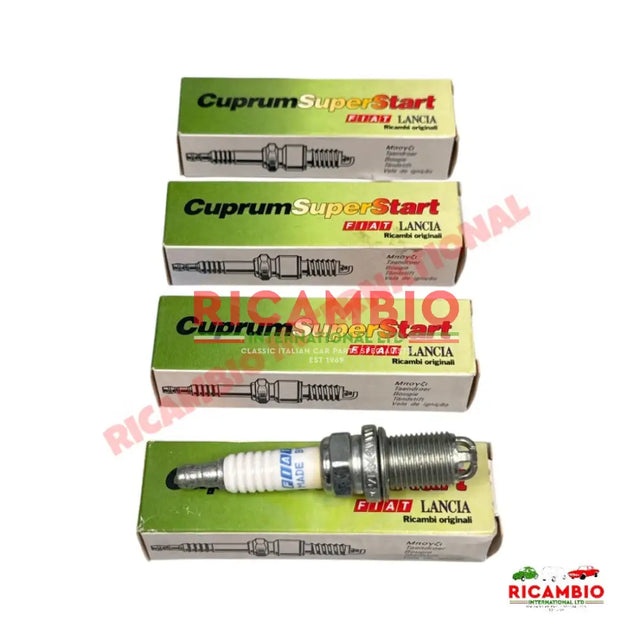 Set of Genuine Fiat Spark Plugs (4) - Fiat Uno Turbo Punto GT Turbo