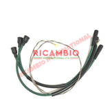 Set of Ignition/HT Leads (Black) - Classic Fiat 500 Giardiniera,Bianchina Panoramica - Ignition and Electrical Items