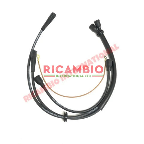 Set of Ignition/HT Leads (Black) - Classic Fiat 500 - Classic Fiat 500 Parts & Spares