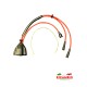 Set of Ignition/HT Leads & Cap Cover - Fiat 126 594cc & 650cc - Red (126) - Fiat 126 Ignition & Electrical Items
