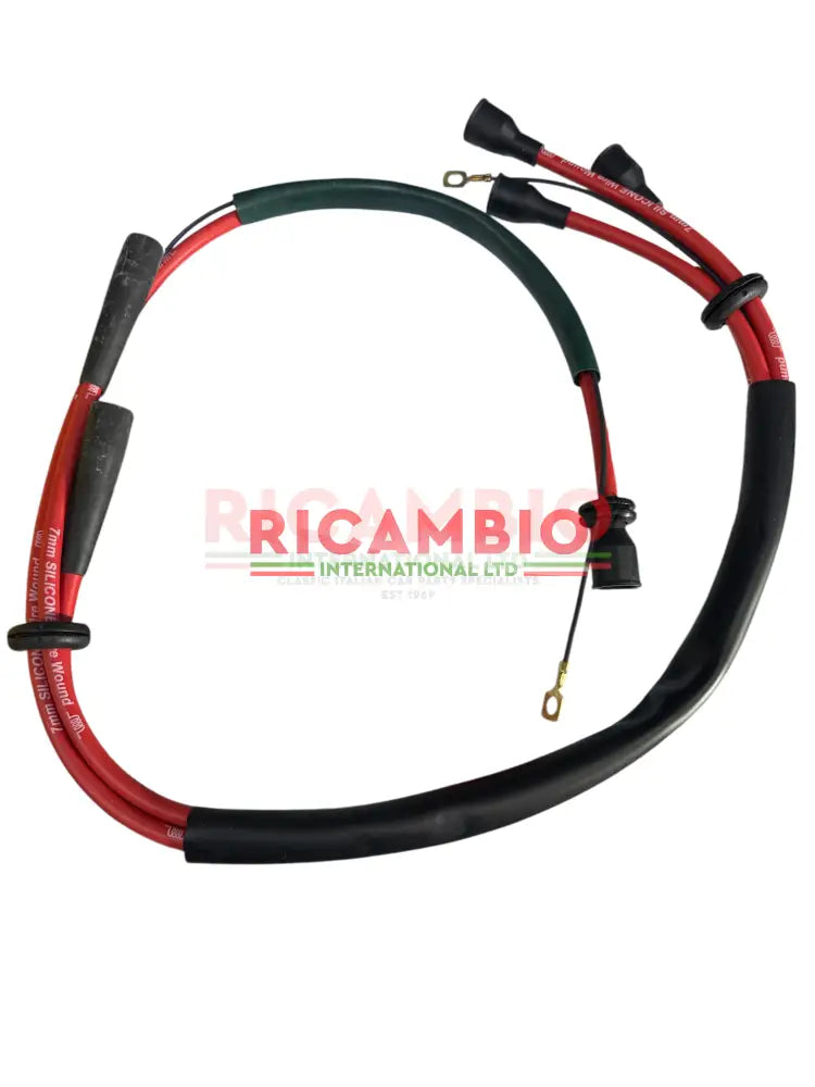 Set of Ignition/HT Leads - Classic Fiat 500 - Red - Ignition and Electrical Items