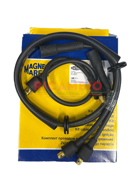 Set of Ignition/HT Leads & Cap Cover - Fiat 126 594cc & 650cc - Fiat 126 Ignition & Electrical Items