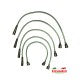 Set of Ignition/HT Leads - Fiat 600D - Green Copper Wire (124) - Fiat 600 Ignition & Electrical Items