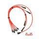 Set of Ignition/HT Leads - Fiat 600D - Red (600) - Fiat 600 Ignition & Electrical Items