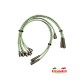 Set of Ignition HT Leads - Fiat 850 - Green Copper Wire (850) - Service Items
