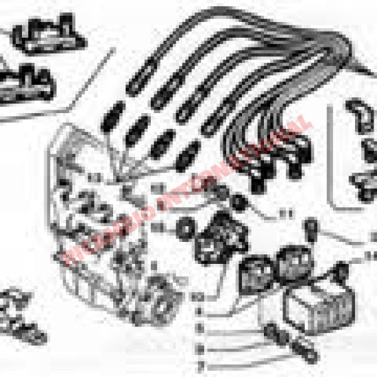 Set of Ignition/HT Leads - Fiat Punto MK2 Seicento,Classic Panda New Shape Panda Doblo - Ignition & Electronic Parts