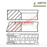 Set of Piston Rings (77mm - BEST OE QUALITY) - Classic Fiat 500 126 - Mechanical & Engine Parts