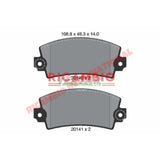 Set of Rear Brake Pads - Fiat 130 - Brake Parts and Components