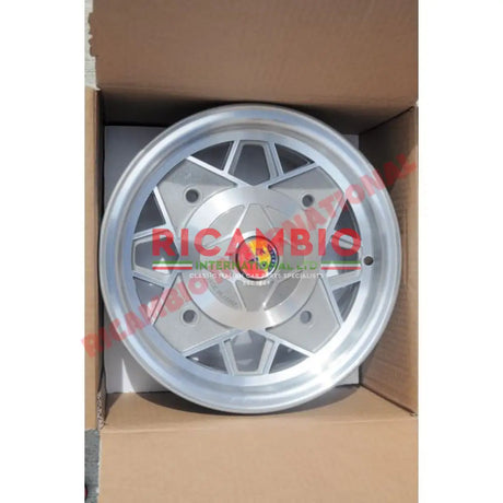 Set of Silver Alloy Wheels (190 PCD) - Classic Fiat 500 126 - Modifications