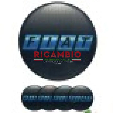 Set of Silver Alloy Wheels (190 PCD) - Classic Fiat 500 126 - FIAT BLACK / BLACK - Modifications