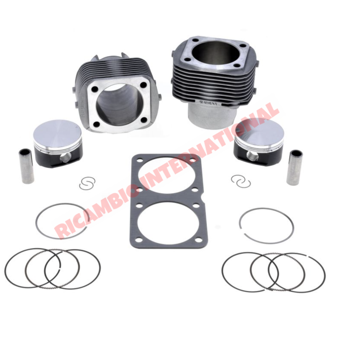 Set of Two Barrels & Pistons Kit 750cc (OVERSIZED/82mm) - Classic Fiat 500 126 - Mechanical & Engine Parts