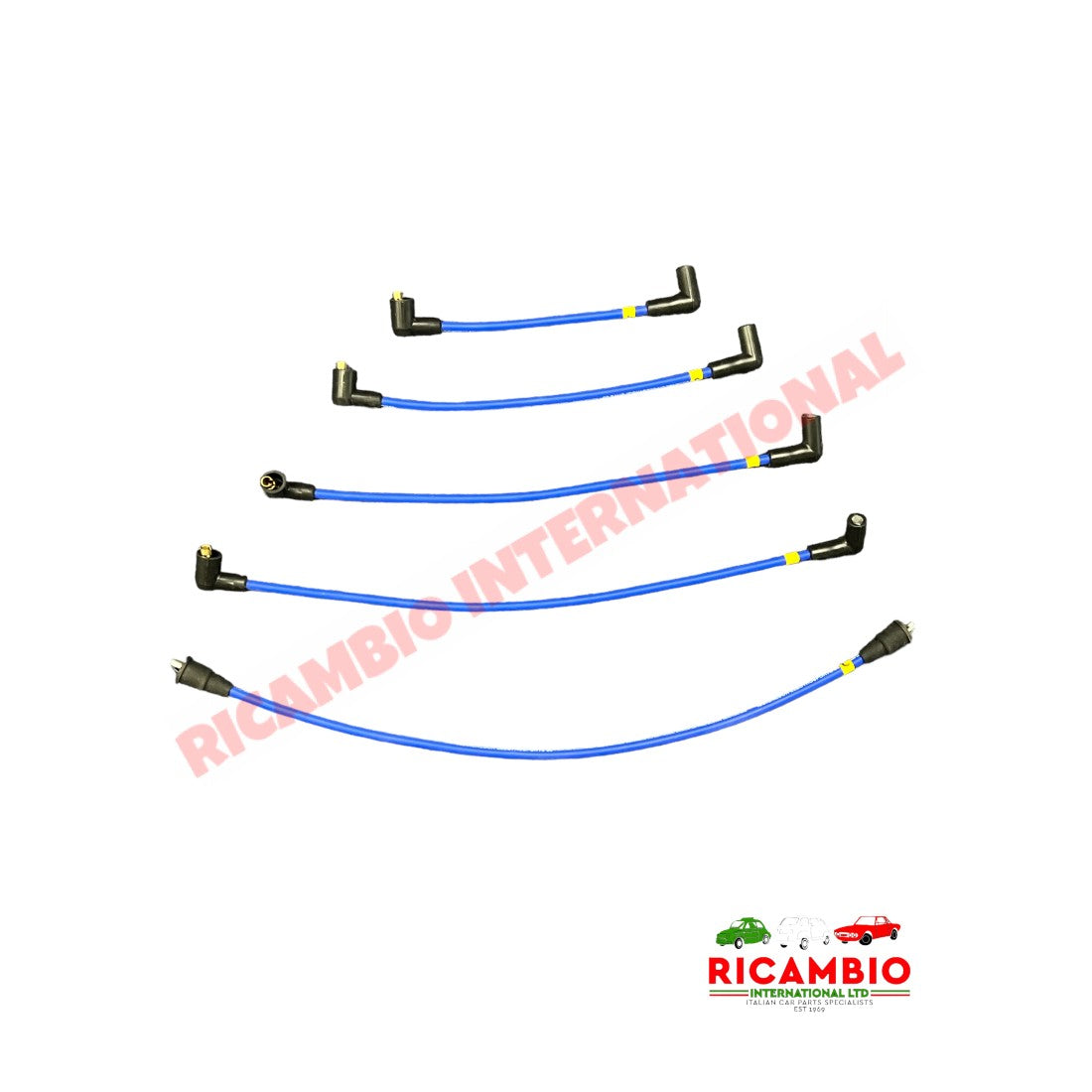 Set of UPRATED 8mm Magnecor Ignition Leads - Fiat Uno Turbo MK1 1301cc - Ignition & Electronic Parts