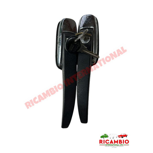 SHOP SOILED Front Outer Door Handle & Keys - Fiat 900T/E - Handles - Locks and Catches