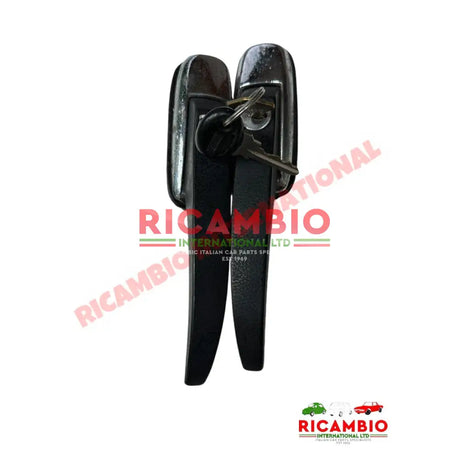 SHOP SOILED Front Outer Door Handle & Keys - Fiat 900T/E - Handles - Locks and Catches