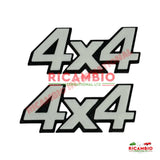 Side Badge ’4x4’ Kit (WHITE) - Classic Fiat Panda
