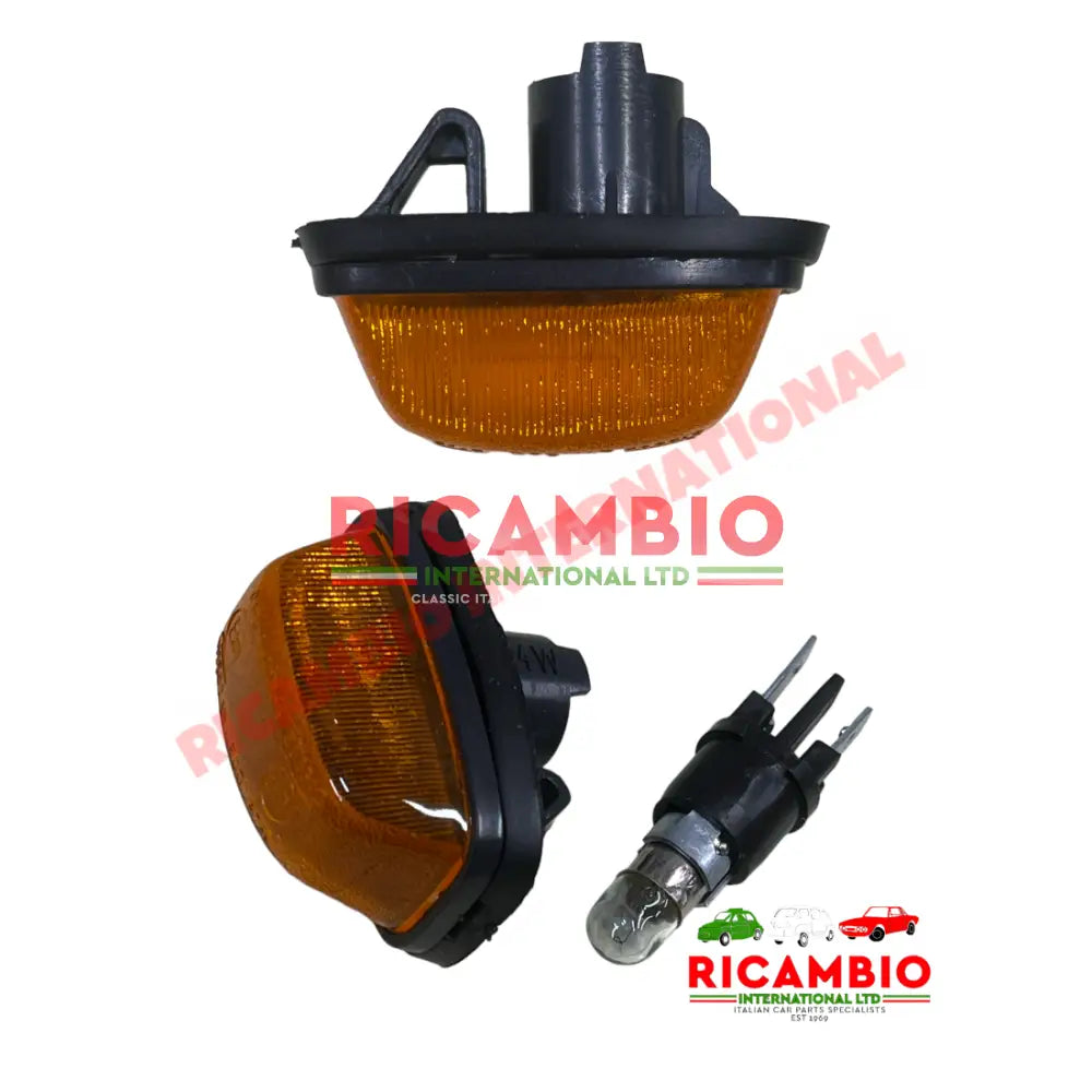 Side Repeater Lamp & Bulb (Amber) - Fiat 126 - Lights - Lamps & Lenses