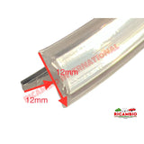 Side Seal T-Shaped Chrome Insert (per metre) - Fiat 850 Special - Fiat 850 Window - Seals & Trim