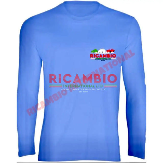 Softstyle Long Sleeve Cotton T-Shirt - Ricambio Branding - Classic Fiat 500 Parts & Spares