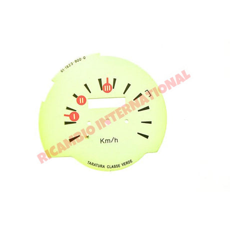 Speedo Back Plate (Km/h) - Classic Fiat 500 - Classic Fiat 500 Parts & Spares