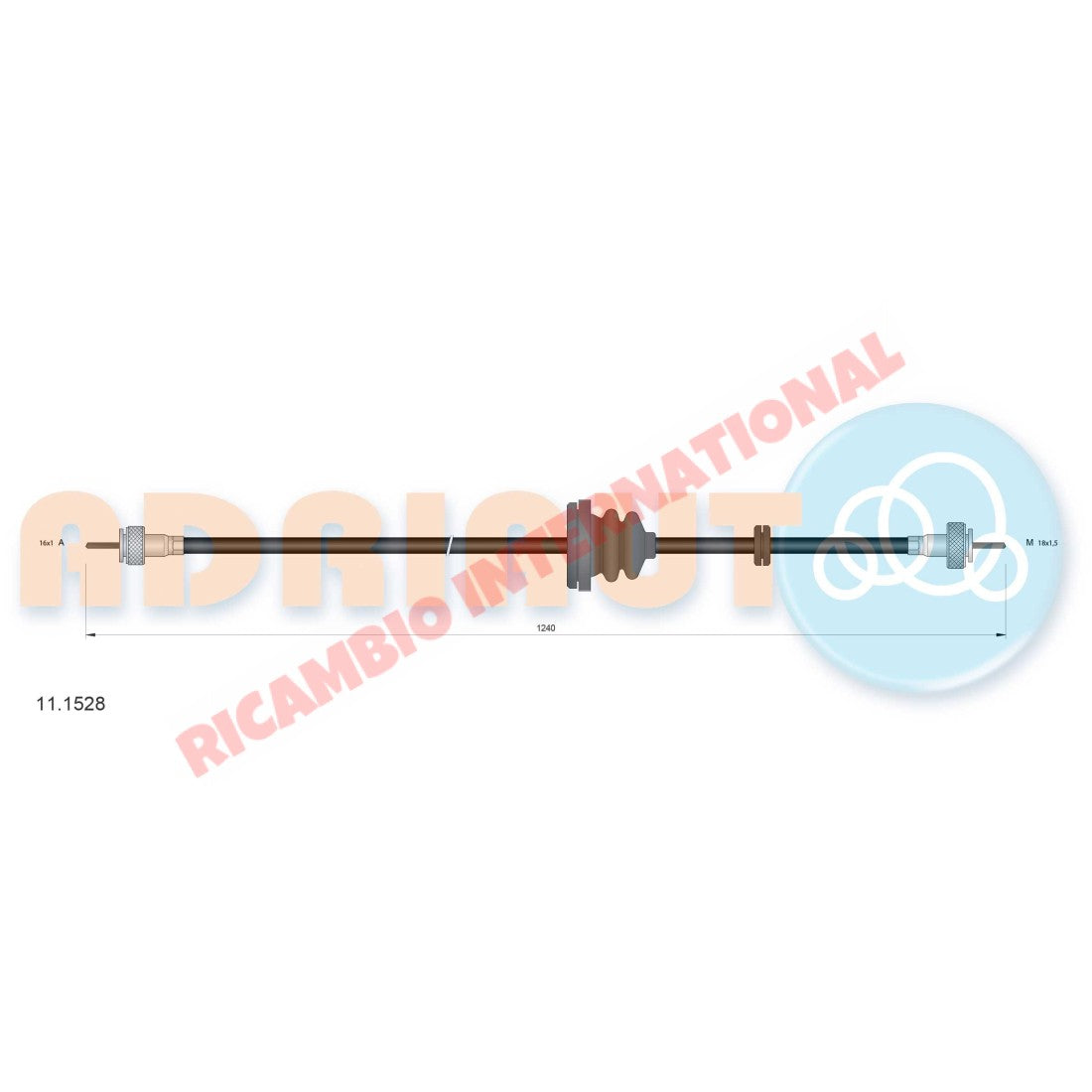 Speedo Cable - Fiat 124 Sports Coupe,Spider - Cables