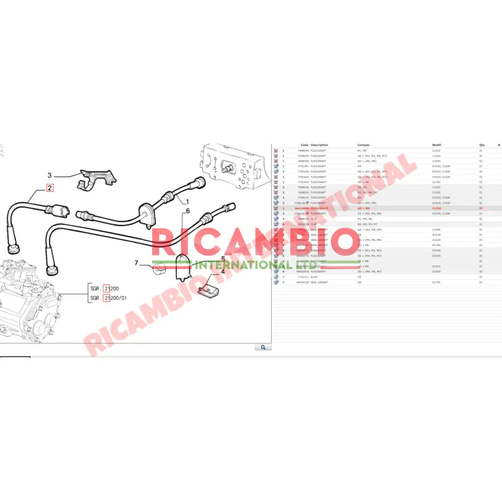 Speedo Cable - Fiat Cinquecento - Cables and Clips