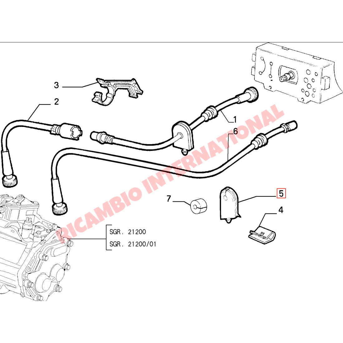 Speedo Cable - Fiat Cinquecento - Cables and Clips