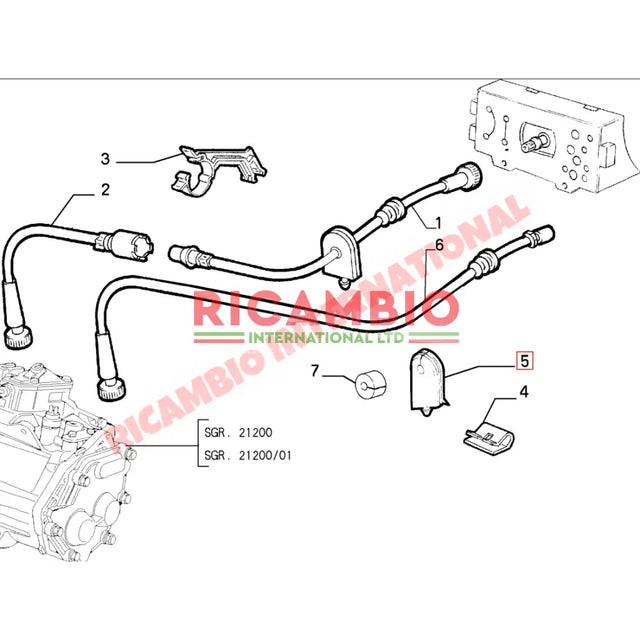Speedo Cable - Fiat Cinquecento - Cables and Clips
