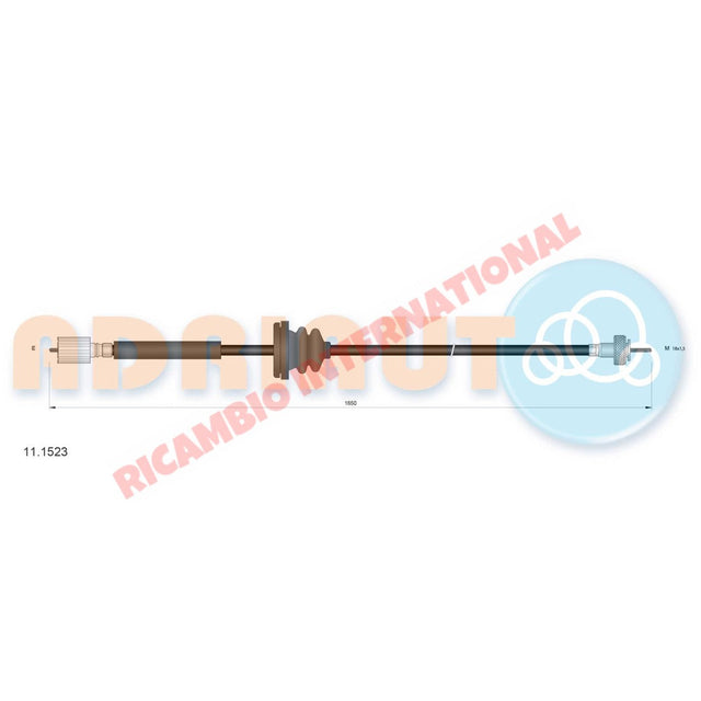 Speedo Cable - Fiat Pininfarina 124 Spider Europa/USA - Cables