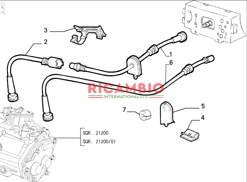 Speedo Cable (TO GEARBOX) - Fiat Cinquecento - Cables and Clips