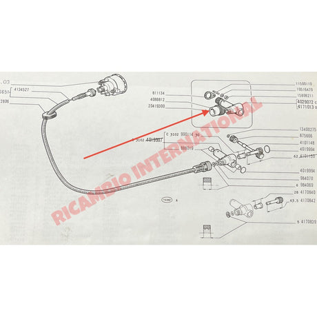 Speedo Drive Gear - Classic Fiat 500R 126 - Cables - Clips & Springs