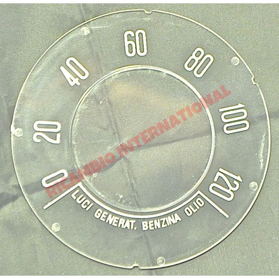 FLAT Speedo Front Speedometer Glass (KM/H) - Classic Fiat 500 - Classic Fiat 500 Parts & Spares